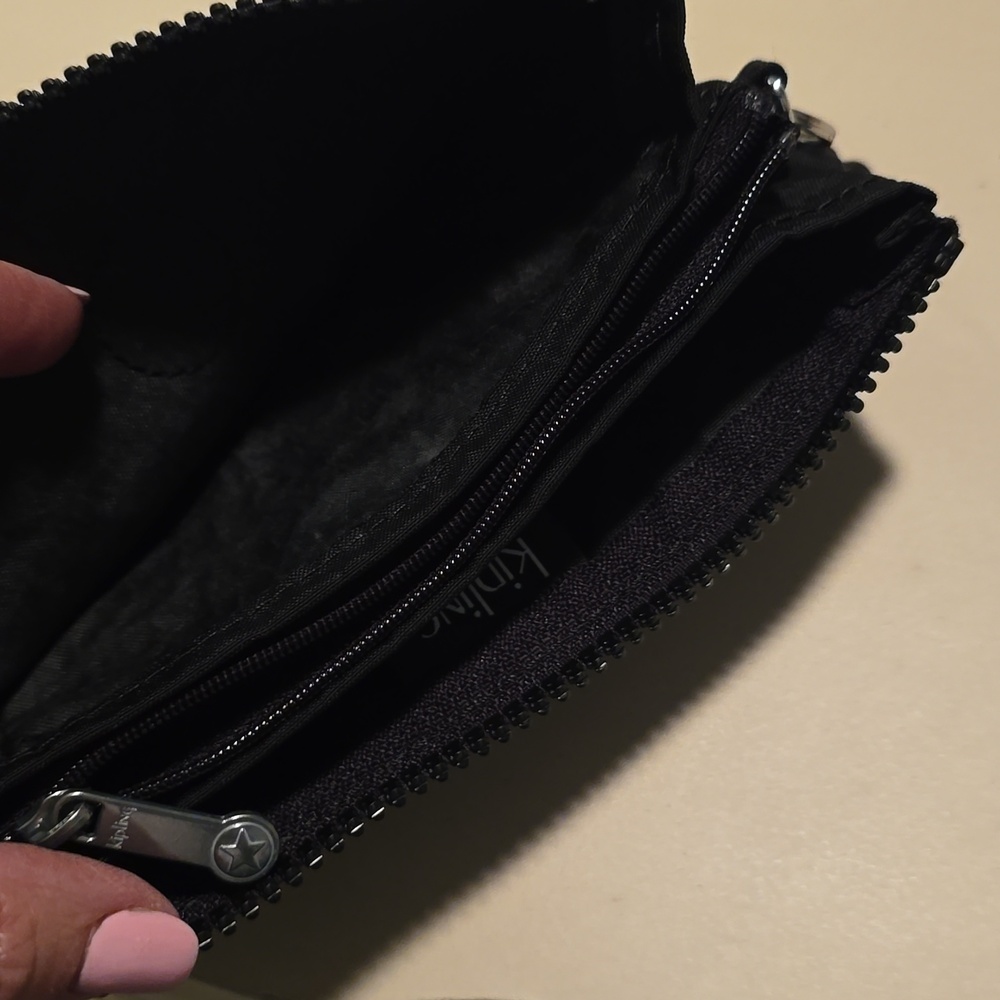 NWOT Kipling Black Nylon Coin and Accessory Pouch - Picture 5 of 7